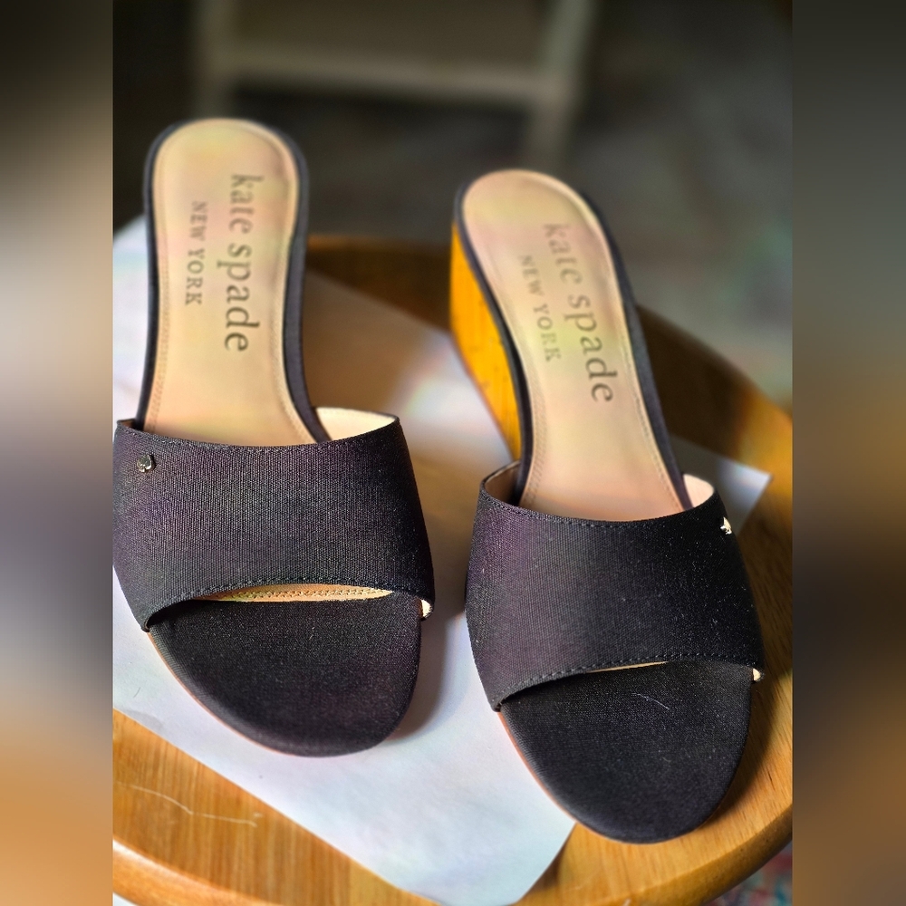 Kate Spade Black Women's Slide Sandals